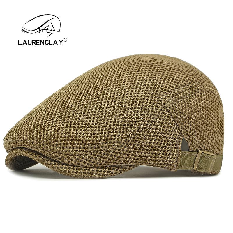 Летний тонкий сетчатый берет: Дышащая кепка-утка для мужчин и женщин - Ретро корейский стиль, кепка газетчика от солнца