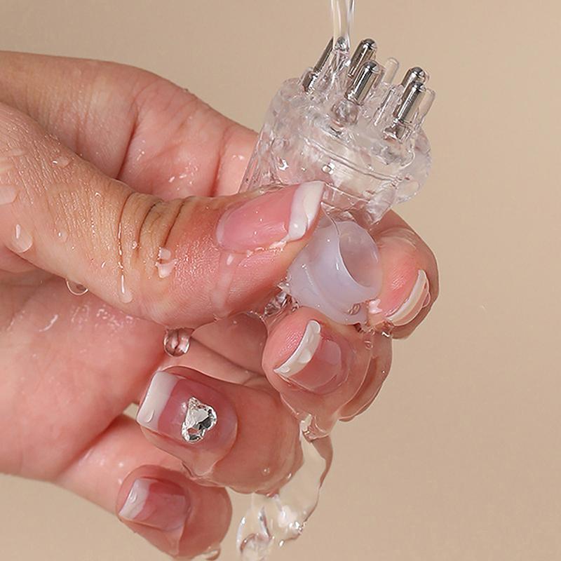 Аппликатор для кожи головы 1-6 мл Эссенция Жидкость для роста волос Массажная головка Шарик Доставка лекарств Мазок Жидкость Направляющая Расческа