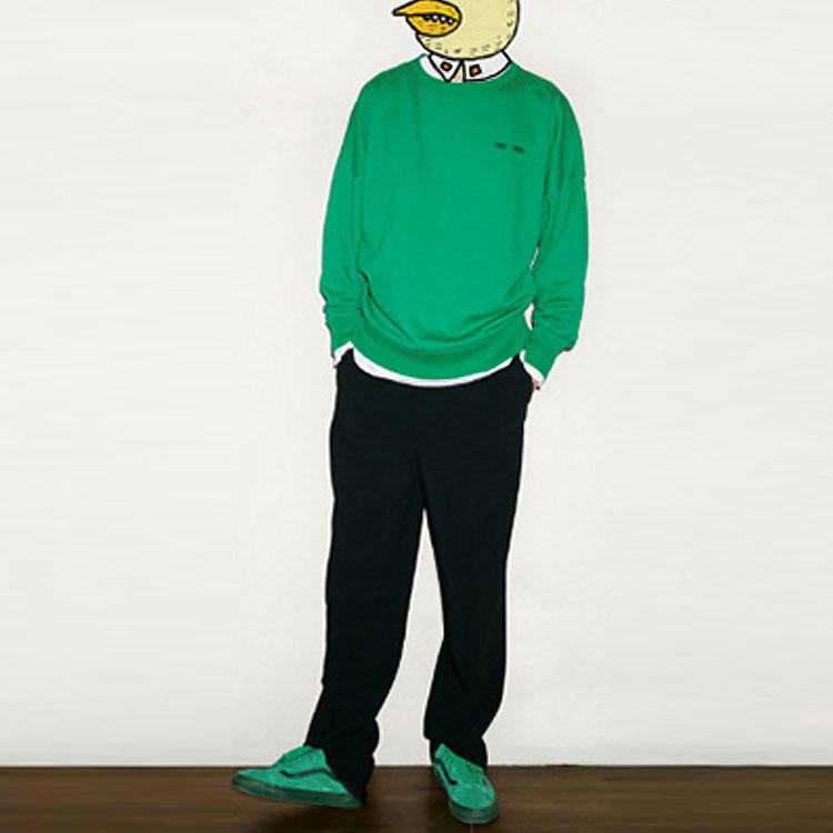 Vans Год Быка зодиакальная серия однотонный спортивный повседневный свитшот с круглым вырезом мужской свитшот зеленый VN0A5F5RZHF1