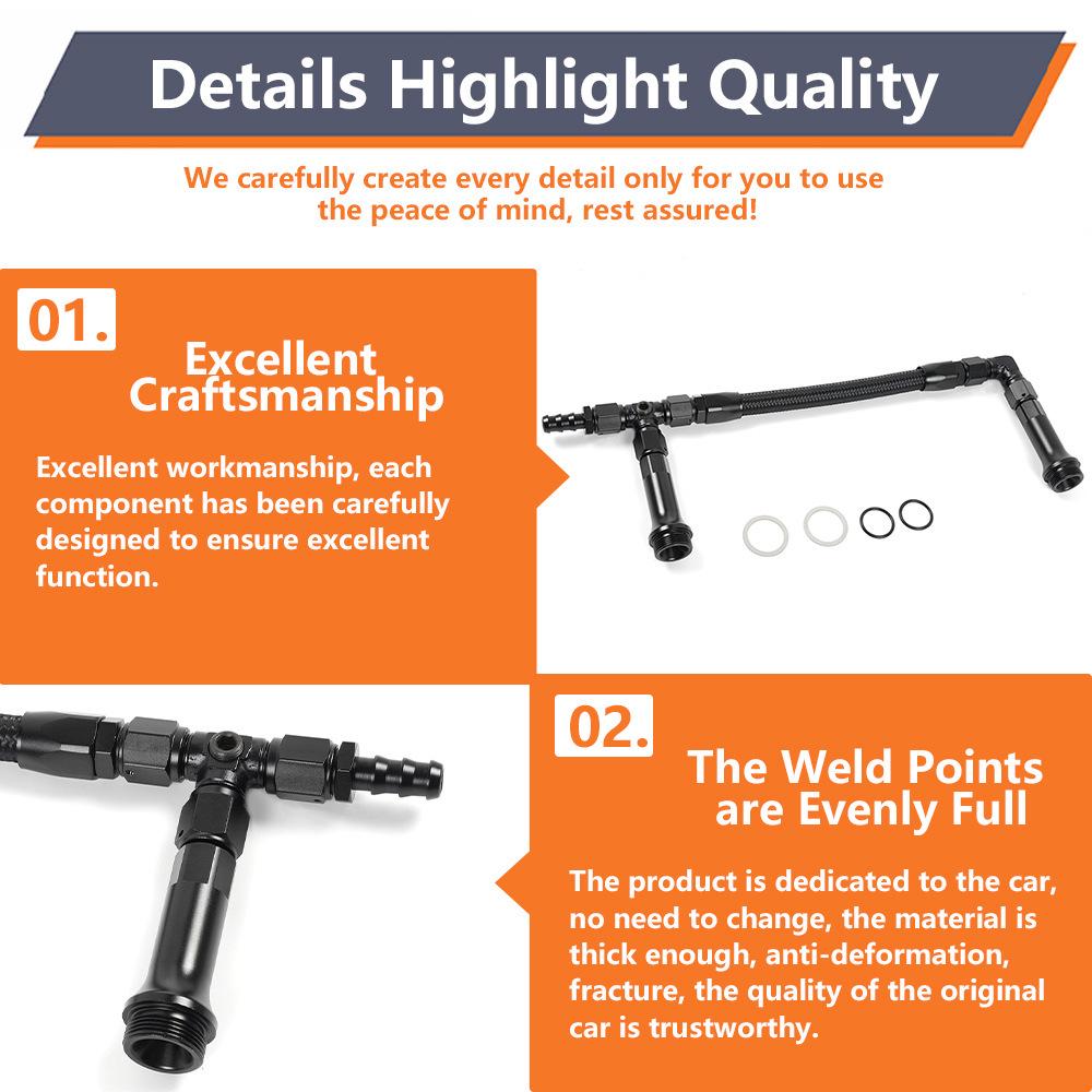 AN6 3-Way Fuel Line Kit for 4150 Holley Carburetors