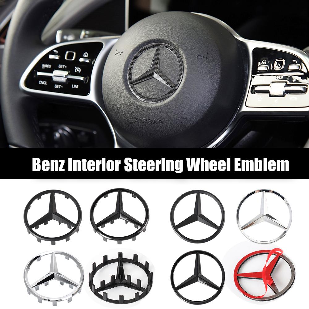 1 шт. 52/58 мм Наклейка-эмблема на центр рулевого колеса автомобиля для Mercedes Benz AMG W212 W213 W177 CLE GLA W222 GLC GLB W203 W210 W220