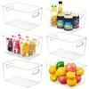 Clear Acrylic Storage Bins Refrigerator Organizer Food Storage Organizer Fridge Storage Box Pantry Cabinet Kitchen Organizer
