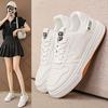 2024 Осень Новые Женские Кроссовки Женские Кожаные Легкие Женские Туфли Женские Повседневные Спортивные Маленькие Белые Туфли Женские
