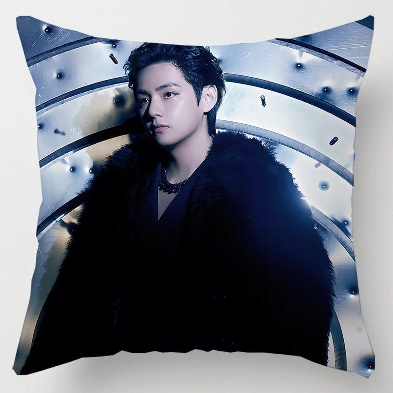 BTS 18 дюймов K-pop Bangtan Boys Наволочка Декоративная Мягкая Наволочка Персиковая кожа