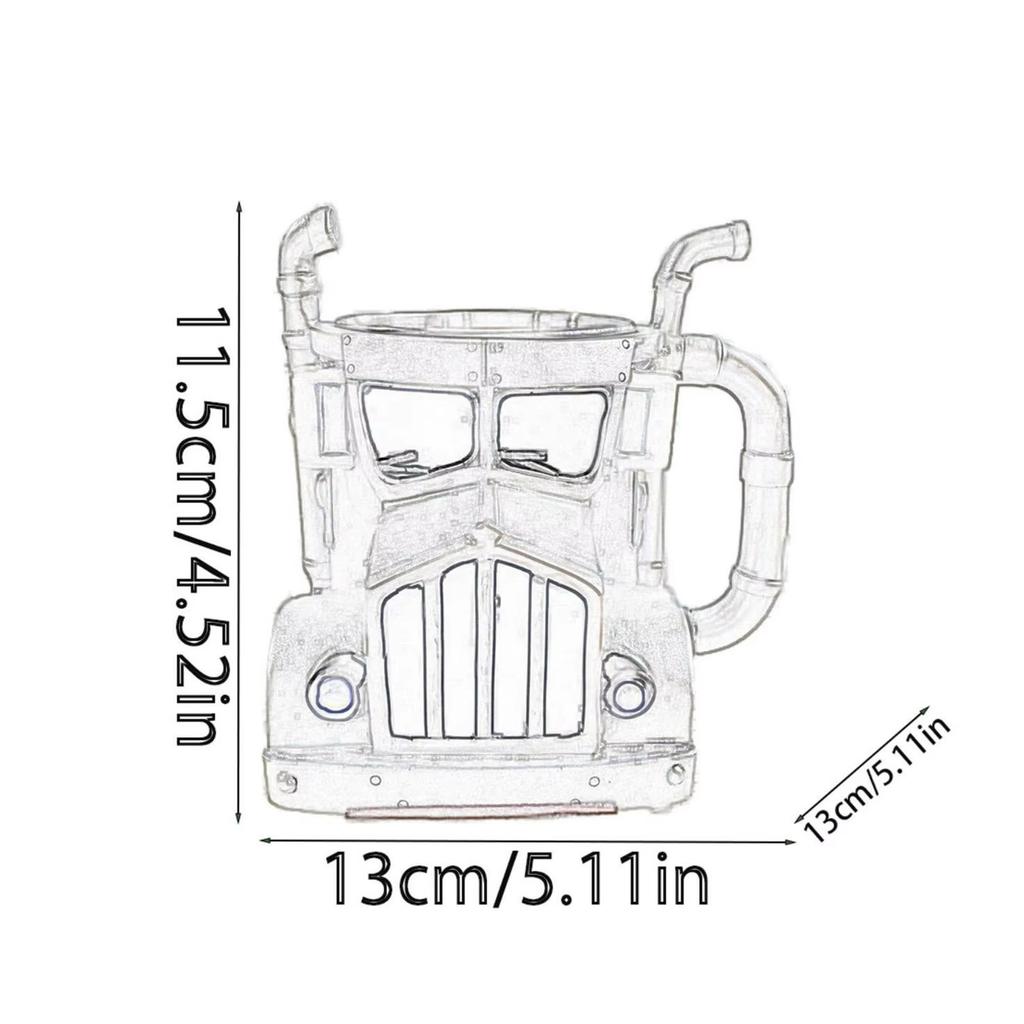 Realistic Truck Shaped Mug With Durable Resin Material Perfect For Truck Enthusiasts And Outdoor Sports Lovers