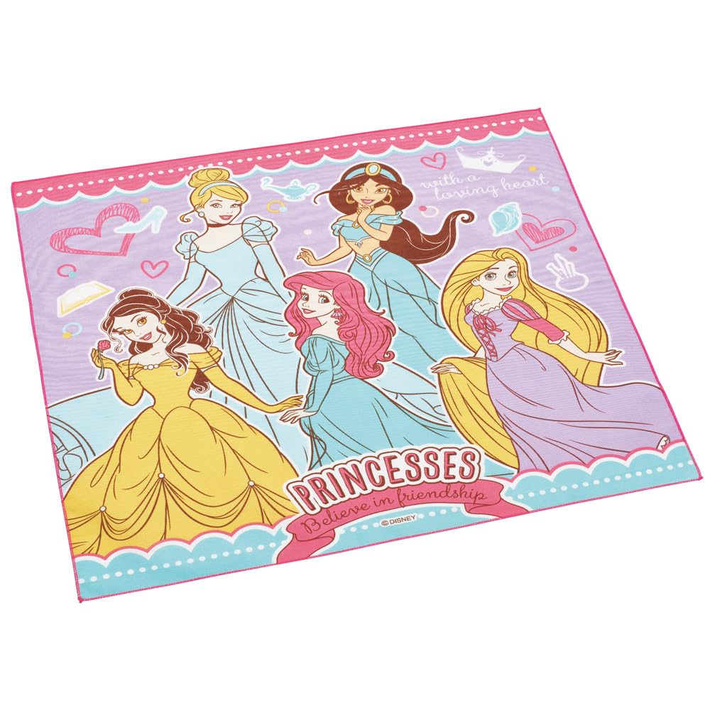 Skater Lunch Cloth for Made in Disney Princess Children's Lunchboxes, 43x43cm, Japan, 24, Girl, KB4-A