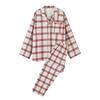 Cotton Flannel Pajama Set Womens Mens Loungewear Soft Warm Sleepwear Fall Winter