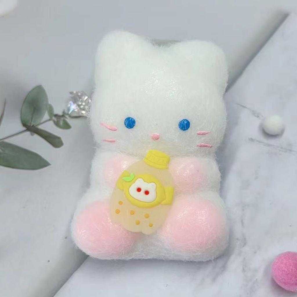 Милая Бутылочка для Кормления Флокированная Сжимаемая Мягкая Резина Декомпрессионная Медленная Игрушка