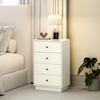 Modern 4-drawer chest of drawers, storage furniture for bedroom, living room, entryway, 47 x 29 x 75 cm, cream