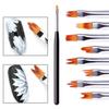 Painted Manicure Flower Brush Petal  Flower Pen Mermaid Gradient 8PCS