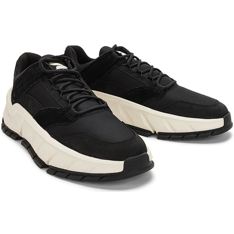 Timberland Turbo Simple Solid Color Slip Resistant Durable Low Top Casual Shoes Men Sneakers Black A5PG8W