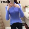Slim Semi High Neck Sweater Imitation Mink Down Women's Autumn and Winter Thickened Versatile Knitting Sweater