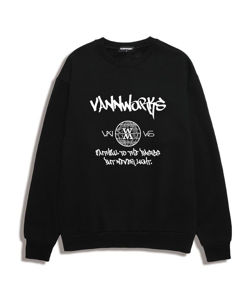 VANNWORKS Crypto Oversized Sweatshirt (Vls0024) Black