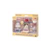 Набор фигурок и мебели Sylvanian Families [Набор «Сладкая вечеринка» - Девочка-кошка Угольная] DF-21 Сертифицирован ST Mark, Для детей от 3 лет, Игрушечный кукольный домик, Sylvanian