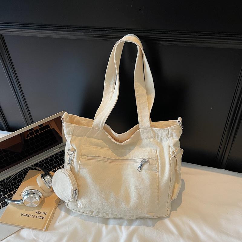 Сумка большой вместимости модный тренд повседневная текстура на плечо сумка-мессенджер 2025 осень новая женская сумка-тоут