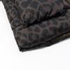 Womens Casual Loose Hooded Leopard Print Puffer Coat Winter Fashion Outerwear