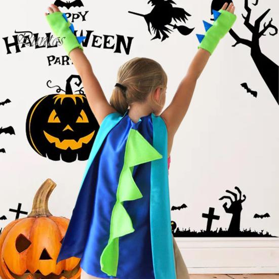 Костюмы Детский костюм накидки динозавра Тонкая работа Удобно носить Создать атмосферу Косплей Наряды для вечеринок на Хэллоуин Косплей