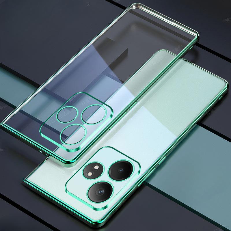 Для OPPO Realme GT Neo6 SE 6 6T гальванический чехол для телефона объектив все включено силиконовый мягкий чехол