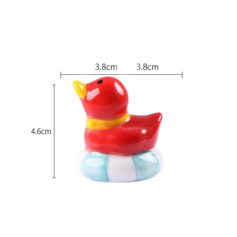 Cute Duck Ceramic Chopstick Holder Tableware Japanese Underglaze Restaurant Simple Oval Spoon Bracket Utensil for Kitchen