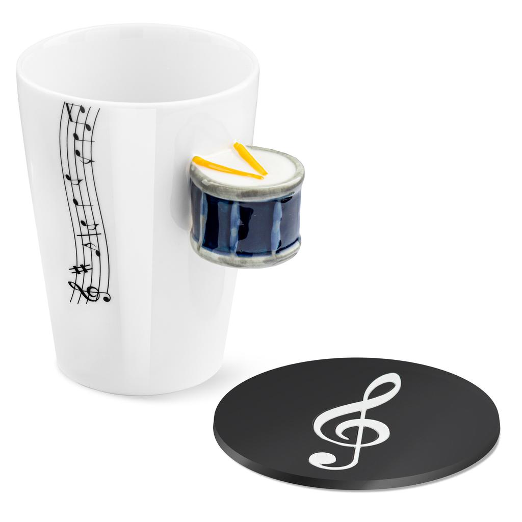 Music duo set - Drum mug - blue + mat