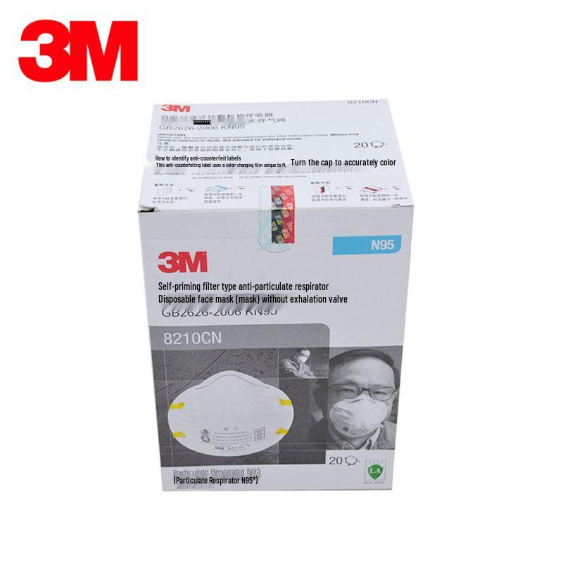 3M 8210 Dustproof Mask for Smog, Grinding, and Industrial Dust Protection