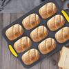 Non-Stick Silicone Cake Mold 9 Grids Hamburger Bun Mold Silicone Baking Pan  Homemade Bread