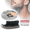 Sink Beard Cleaning Brush with Ergonomic Handle Portable Men Beard Trimming Sponge Brush Countertop Beard Hair Catcher Cleaner Tools
