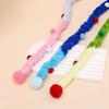 Interactive Feather Cat Teaser Wand Funny Caterpillar Shape Bite Resistant for Kitten Exercise Pet Play Home Use