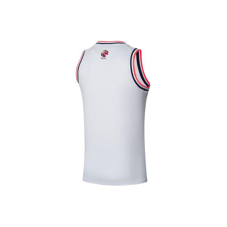 Li-Ning Спортивная баскетбольная серия SW Fan Edition 2021-2022 сезон Guangdong Team Home Basketball Vest Men Tops White AAYR443-1
