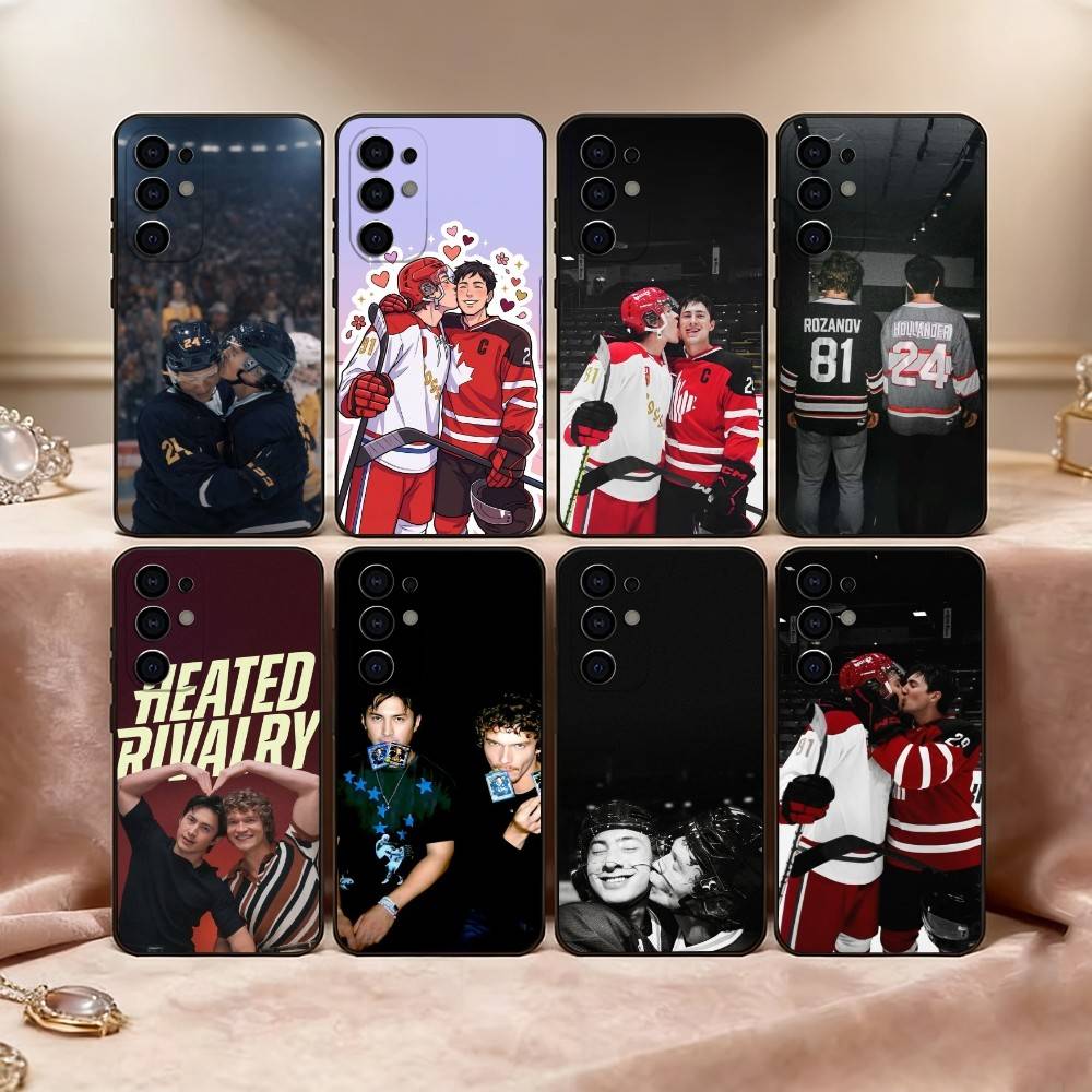 H-Heated R-Rivalry R-Russia C-Canada Phone Case For Samsung S25,S24,S21,S22,S23,S30,Ultra,S20,Plus,Fe,Lite,Note,10,Black Cover