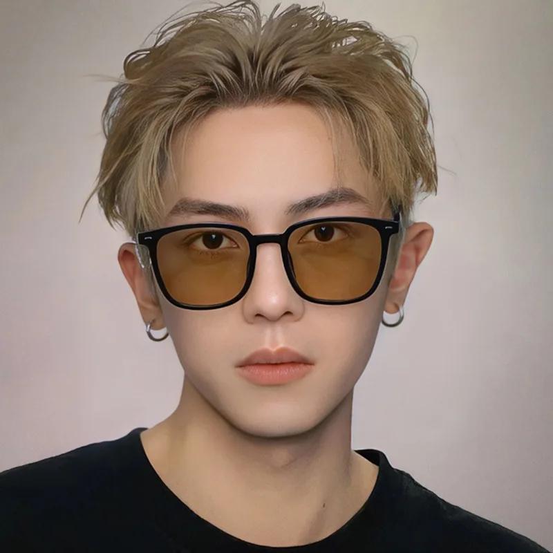 Винтажные квадратные солнцезащитные очки для женщины Модные солнцезащитные очки Женские конфетных цветов Зеркальные очки Устойчивые к УФ-излучению Lunette Soleil Femme