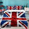 British Flag Artwork 3PCS Bedding set,Ideal for 1pc Duvet Cover And 2pcs Pillowcases Perfect for Fan gift,Ideal for Bedroom, Dormitory