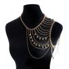 Европейская и американская ювелирная мода многослойная бахрома металлический шар наплечная цепочка цепочка для тела персонализированные аксессуары цепочка на грудь Spice girl