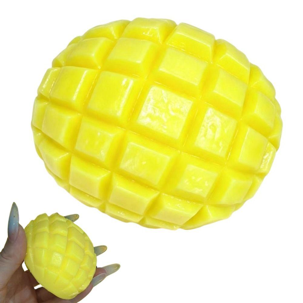 Moldable Crackling Mango Squishy Toy Sound Effects Realistic Fruits Pinch Children's Gifts