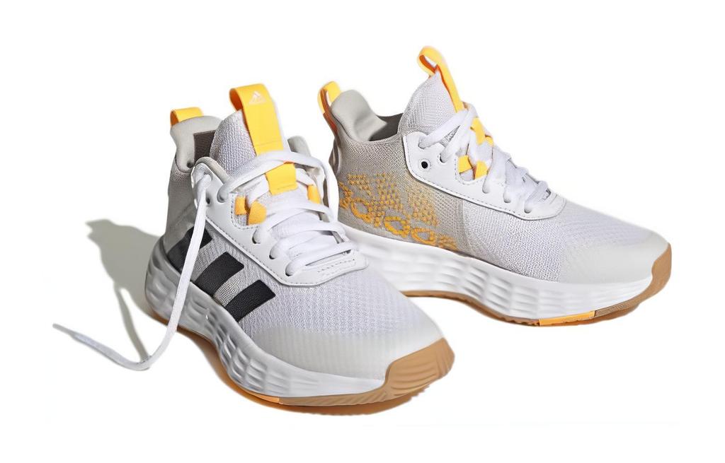 adidas OwnTheGame 2.0 K Средние Детские Баскетбольные Кроссовки Белый Черный Желтый Детские H06418