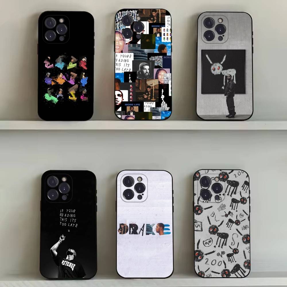 Чехол для телефона Drake O-OvO OWL для iPhone 16,15,14,13,12,11, Pro, Max, Plus, X, XS, SE4, E, Mini, Мягкий черный чехол