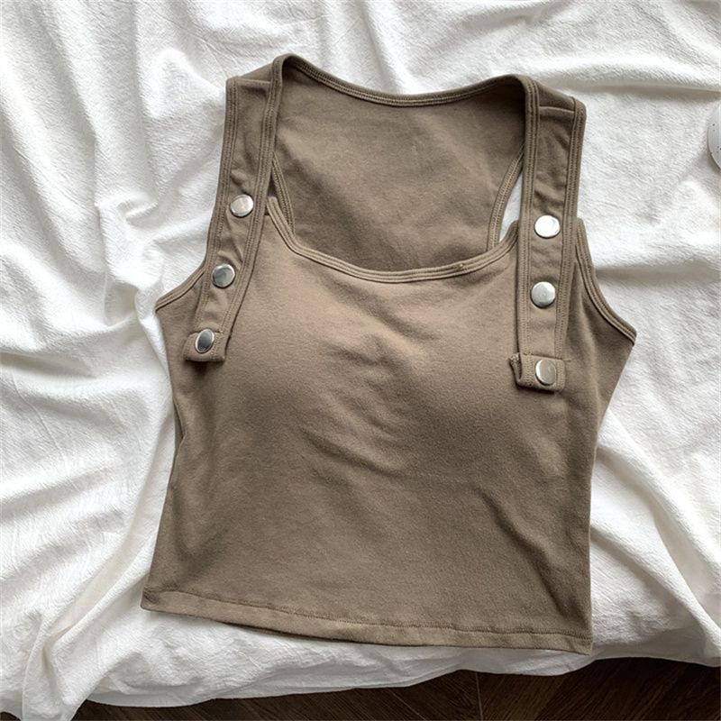 Women Black White Tank Tops Sleeveless T-shirts For Female Crop Tops Casual Vest For Girls Y2K Soild Tops