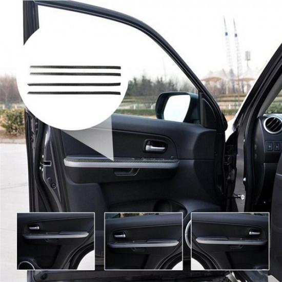 4 шт. для Suzuki Grand Vitara 2006-2013 накладка на дверную панель из углеродного волокна отделочная полоса
