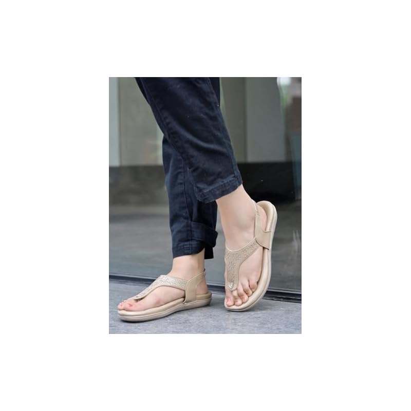 Женская плоская сандалия Shoetopia Snd-1182-8 Детская UK (Snd-1182-Крем)-Eu41