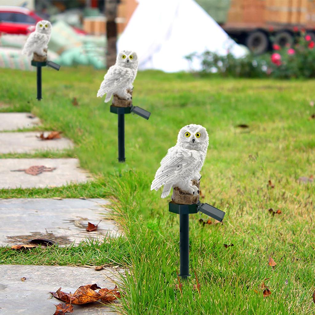 LED Garden Lights Solar Night Lights Owl Shape Solar-Powered Lamp
