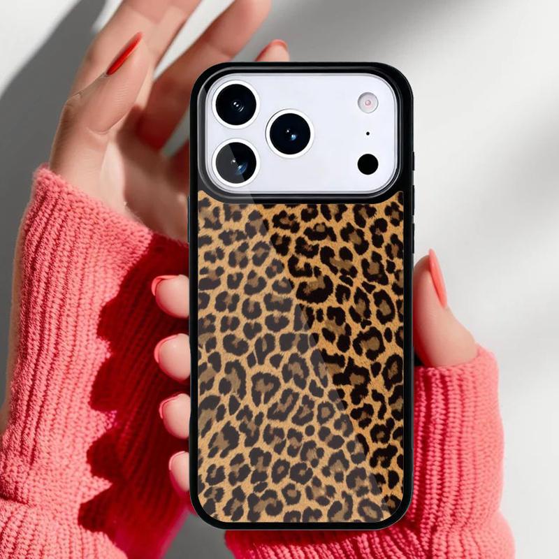 Модный леопардовый чехол для телефона iPhone 17 16 15 14 13 Pro Max Задняя крышка для 12 11 Pro Coque