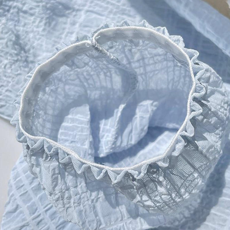 Summer Women's Ice Silk Sun Protection Arm Sleeves Elegant Pleated Bubble  Anti-UV Gloves Cooling Sleeves for Outdoor Driving Cycling