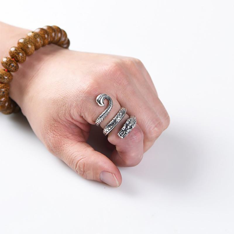 foxanry Геометрическое кольцо с драконом для женщин и мужчин, преувеличенная индивидуальность, хип-хоп, вечерние ювелирные аксессуары, подарки