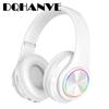 Glowing Bluetooth Headset Header Wearing Heavy Subwoofer Mobile Sports Gaming Gift Headset on-Ear Headphones Computer Headsets