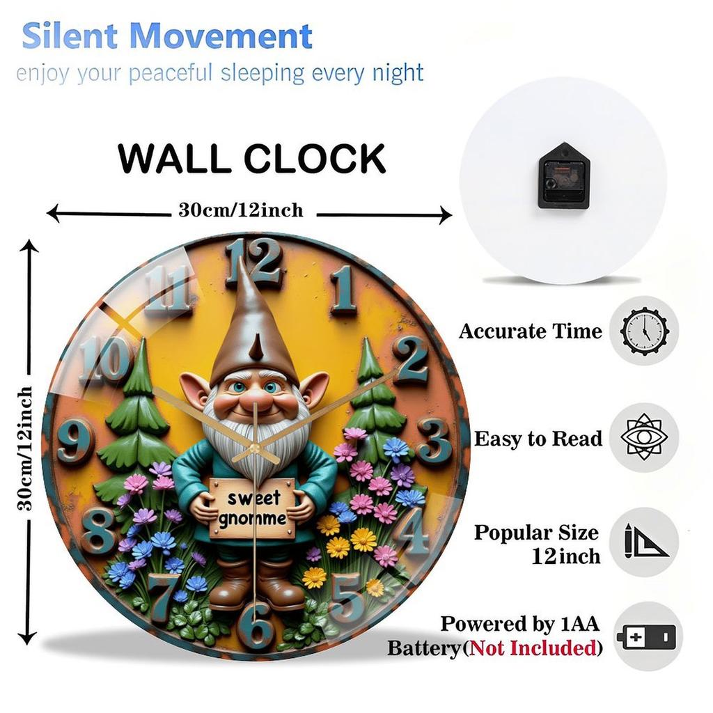 Large 12 Inch Round Wall Clock A Prime Example of Purpose-Driven, Elegant Design