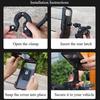 Touchscreen motorcycle phone holder with fully enclosed waterproof bag