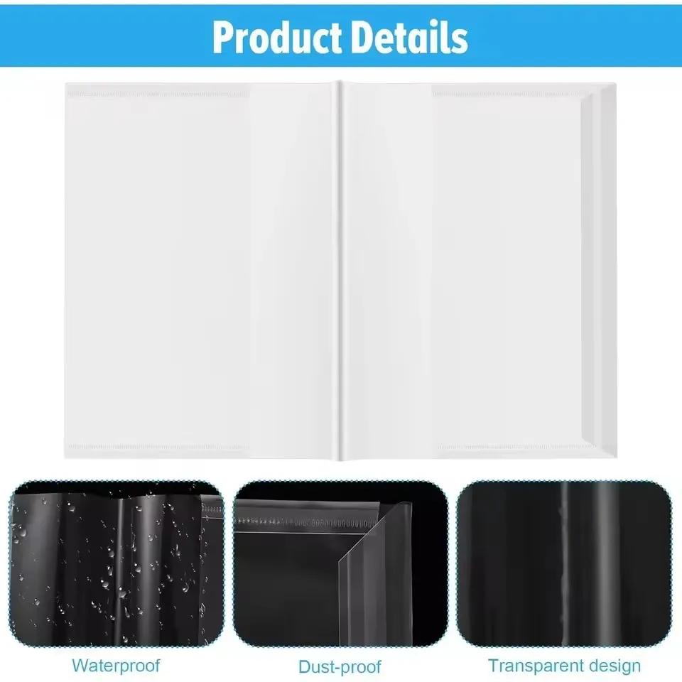 10pcs Waterproof Book Wrapper Protective Covers School Student Transparent Textbook Skin Sleeve Notebook Wrap Supplies A4/a5/16k