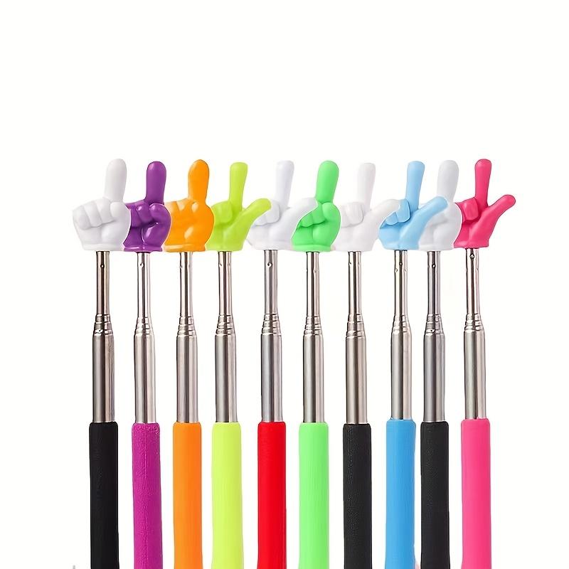 1 Reusable Pointer Finger Reading Stick for Reading, Extendable Finger Guide Tool, Teacher's Conducting Wand Reading