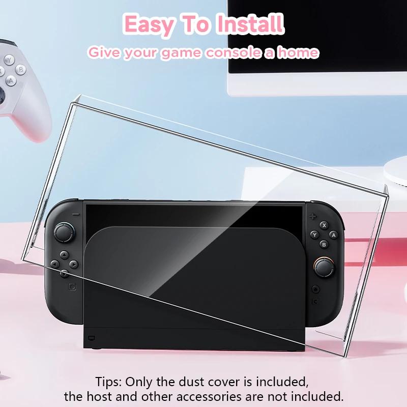 Прозрачный пылезащитный водонепроницаемый чехол для Nintendo Switch2 Акриловая защитная крышка Ударопрочный чехол для игровых аксессуаров NS2