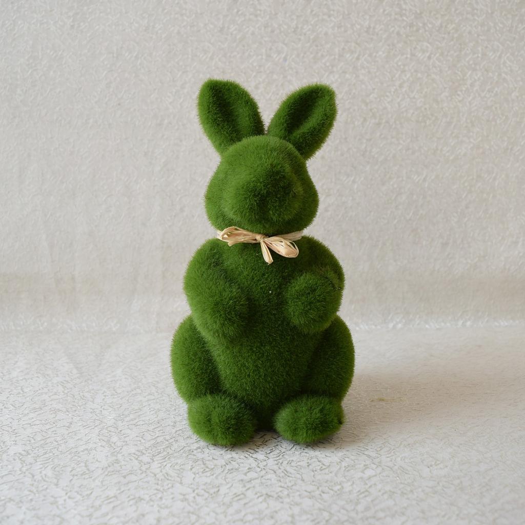 Easter Artificial Grass Bunny Shape Simulation Bonsai Ornaments Emulational